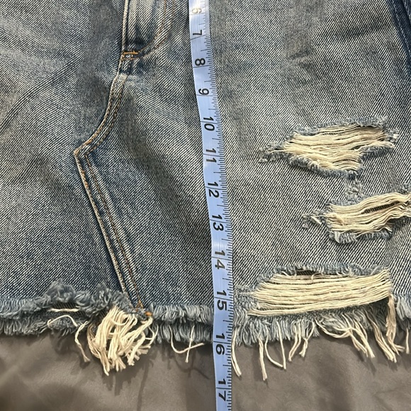 New Abercrombie & Fitch Zoe Natural Rise Vintage A-Line Skirt Jean Size 2 - Picture 14 of 14